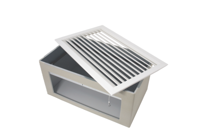 RECIRKULAČNÍ PLÉNUM BOX S MŘÍŽKOU A FILTREM