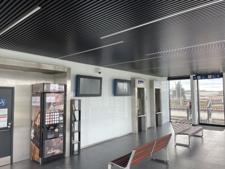 Vlakové nádraží Litvínov - metalický systém - stropní vytápění SAPP
