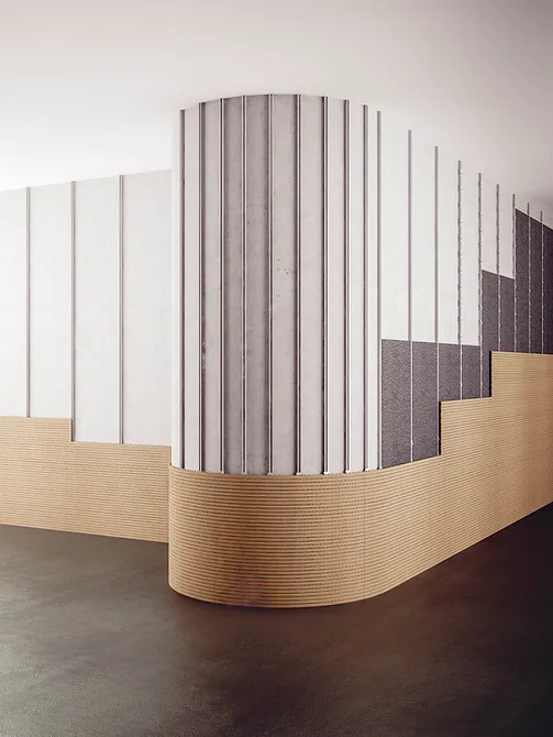 Akustické stěnové a stropní panely Fantoni